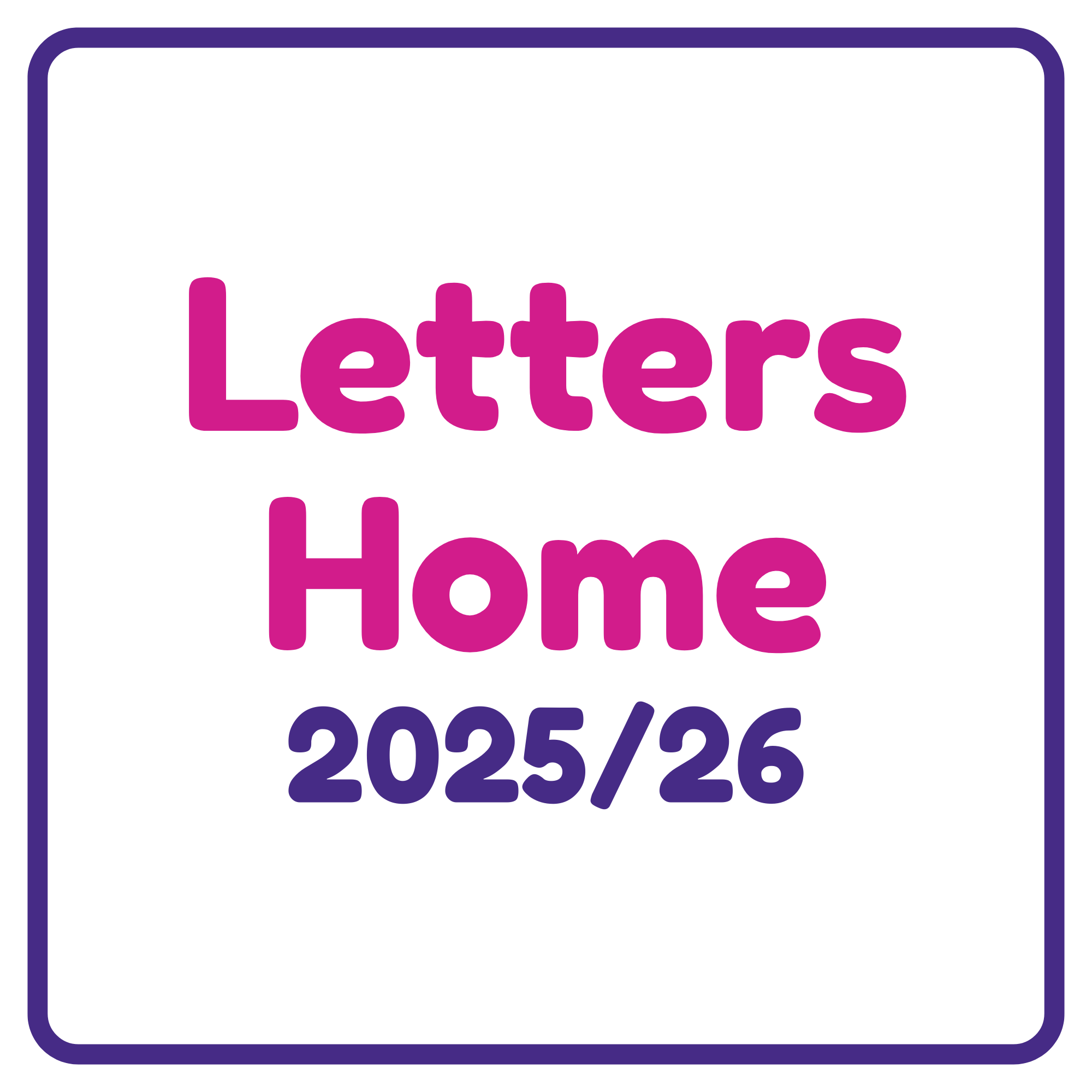 Letters Home 2025/26